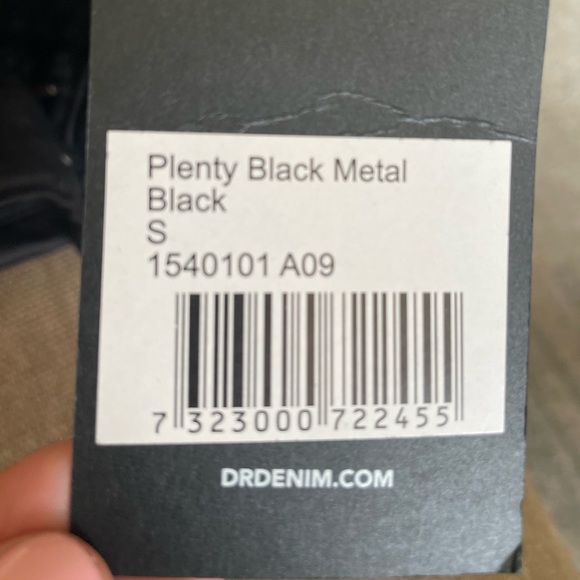 Dr denim   Black metal skinny jeans….. never worn with tags attached - Picture 2 of 3